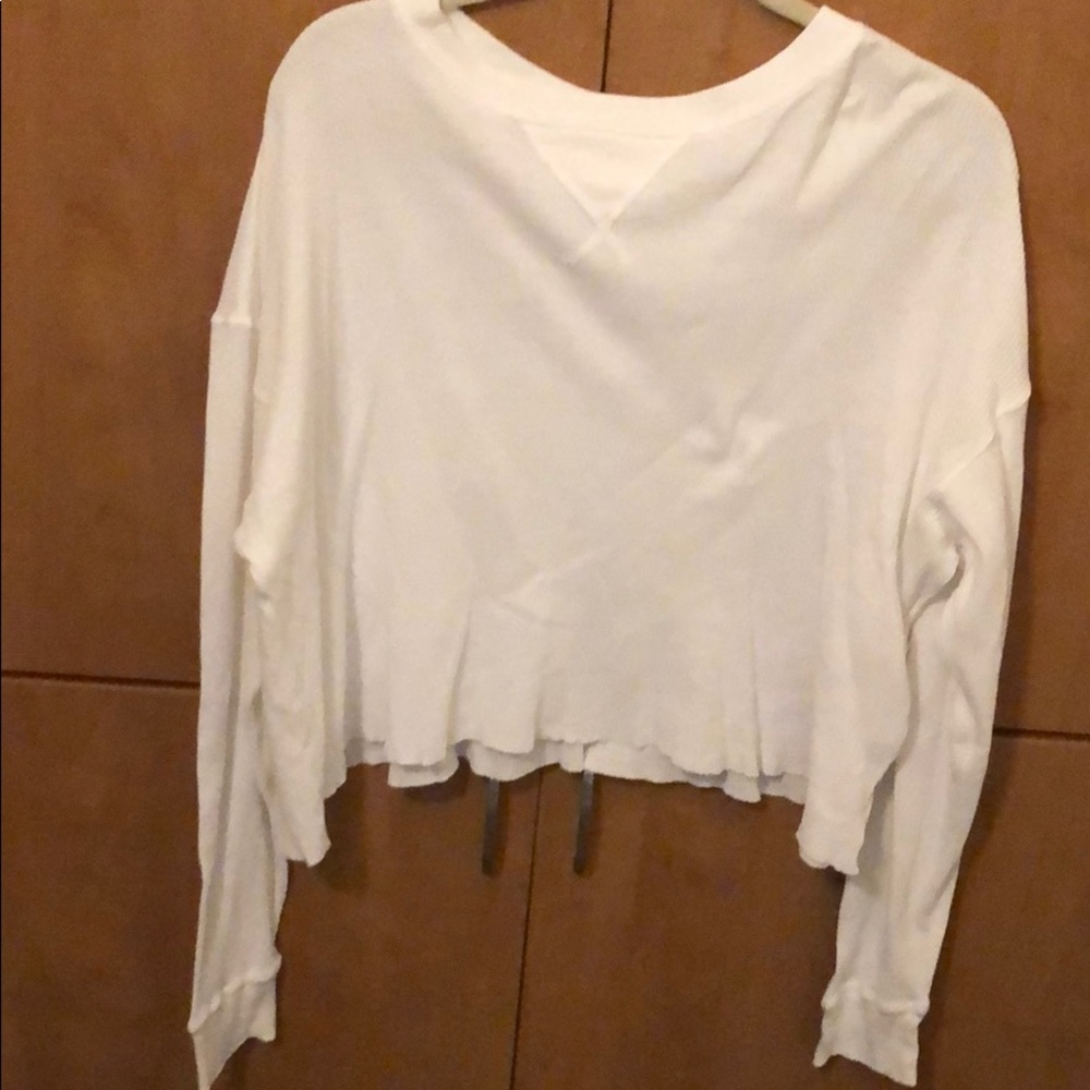 Brandy Melville Comfy Long Sleeve White Top